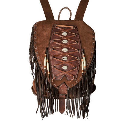Mochila piel flecos